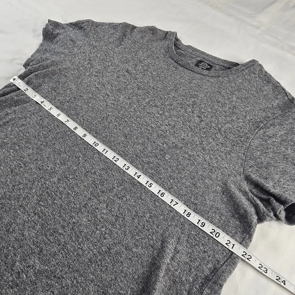 J. Crew Cashmere Blend Tee Men's Short Sleeve T-Shirt Gray Soft Knit #AU699
